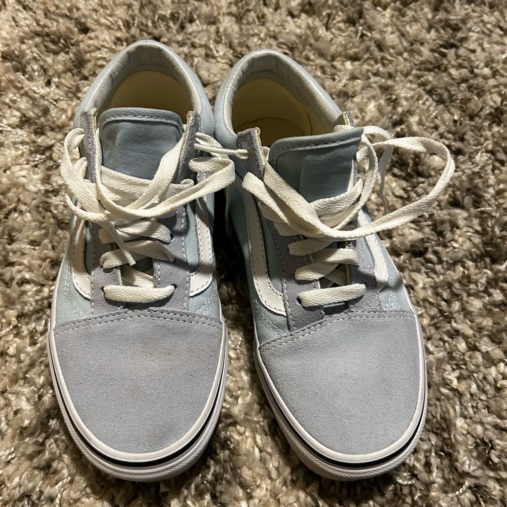 Women’s old skool vans baby blue